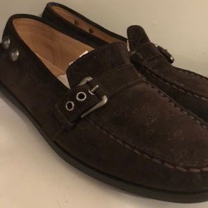 BRAND NEW SZ 6.5 LOUIS VUITTON BROWN LOAFERS